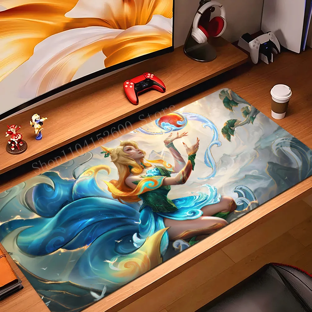 

Shan Hai Scrolls League Of Legends Mousepad Mouse Mat Desk Mat With Pad Gaming Accessories Prime Gaming XXL Keyboard Pad