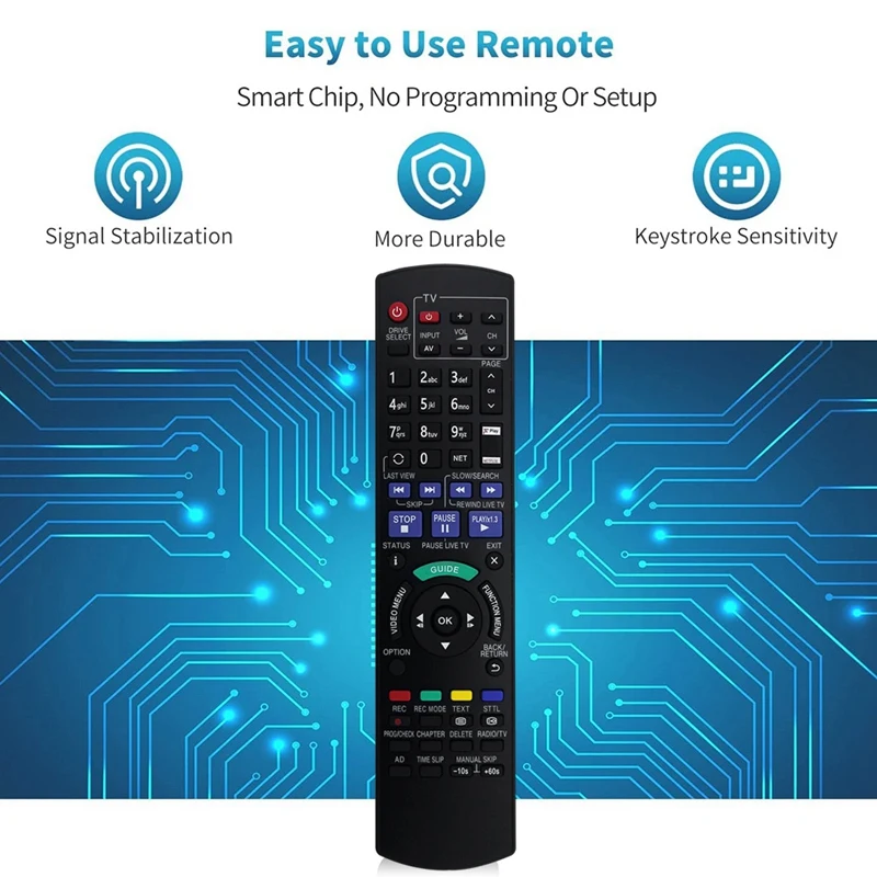 Replace N2QAYB001058 Remote Control For Panasonic TV Long Service Life Convenience To Use Infrared Remote Durable Easy Install