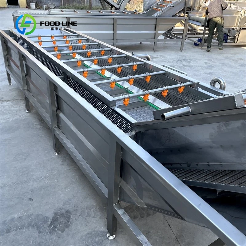 Customizable Frozen Fruit and Vegetables Blanching Cleaning Cutting Quick Frozen Machine Processing Line