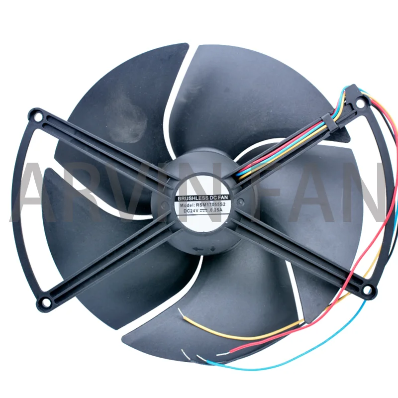 Brand New Original RSM17055S2 DC24V 17cm 170x150x55mm 0.25A 4 Wires Cooling Fan For Inverter Power Supply