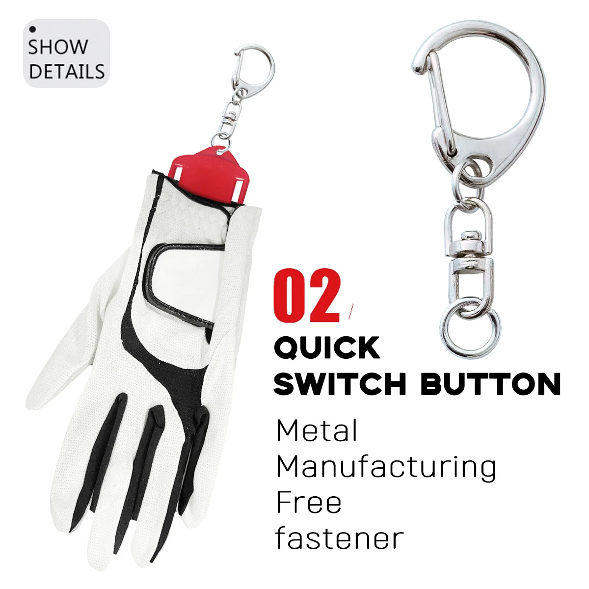 Подставка для перчаток для гольфа, пластомер из АБС-пластика, портативный подвесной кронштейн для перчаток для гольфа с рюкзаком, карабинами, жесткий держатель для перчаток для гольфа с защитой от пота