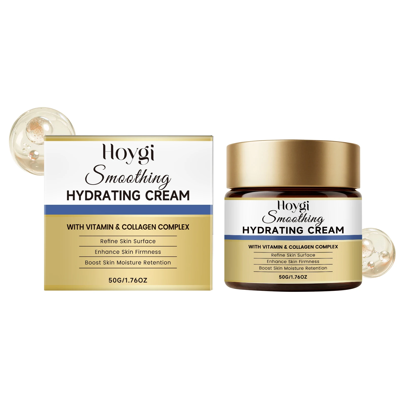 Hydrating Cream with Vitamin & Collagen Complex Refine Skin Surface Enhance Skin Firmness Boost Skin Moisture Retention