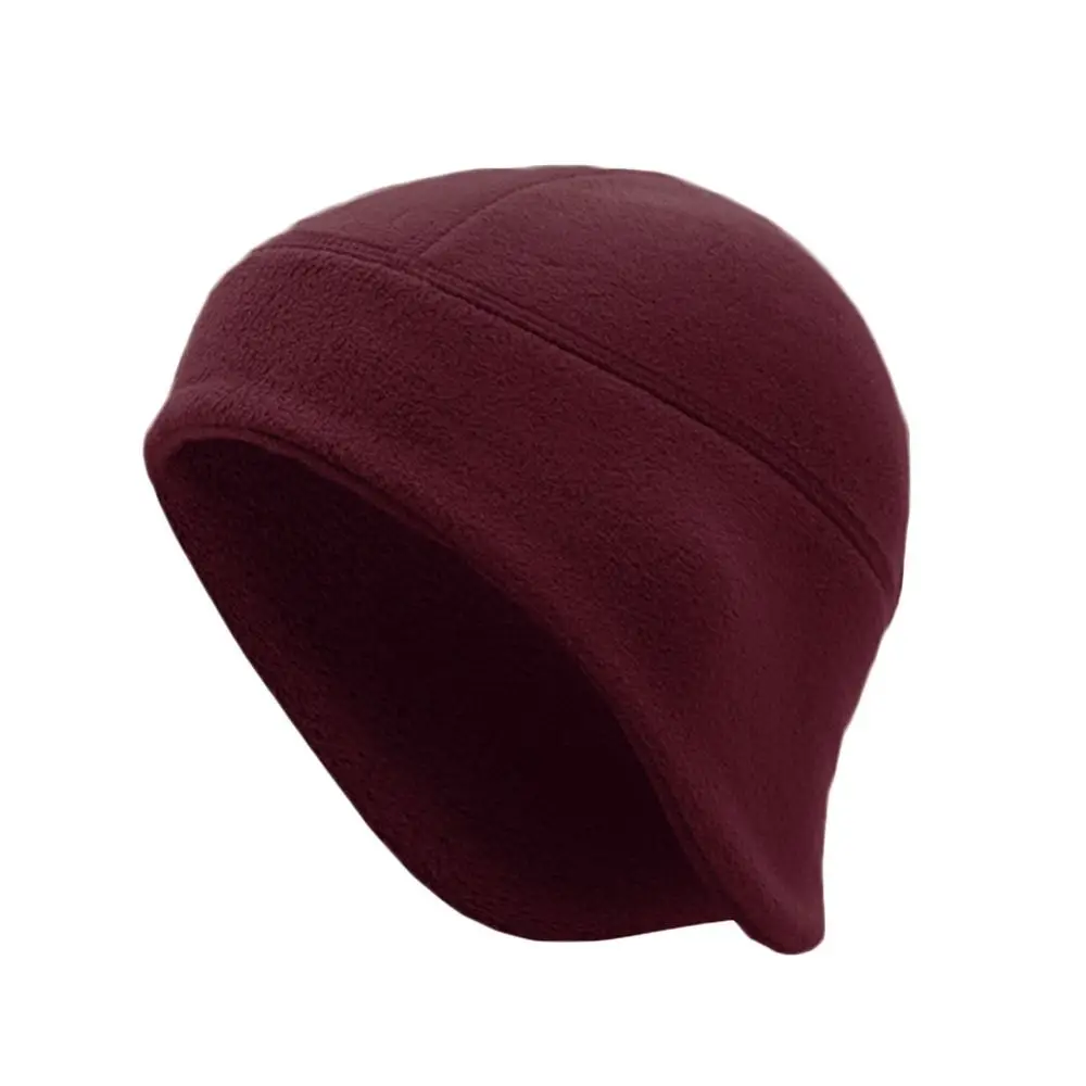 Winter Polar Fleece Beanie Hat Warm Slouchy Running Cycling Cap Outdoor Sports Soft Ski Cap for Men Women