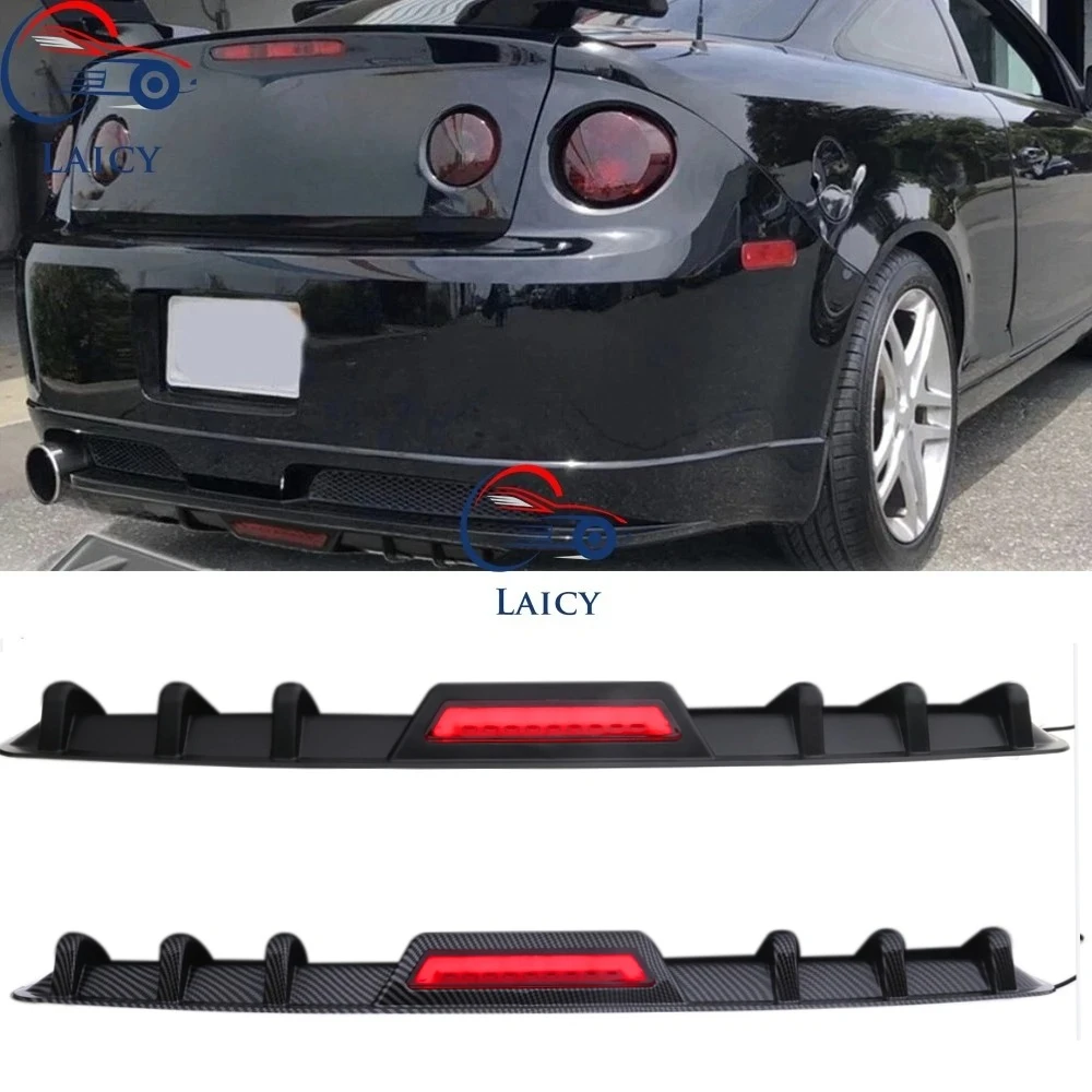 

LAICY Для Chevrolet Cobalt SS LT: Задний диффузор-сплиттер с функцией стоп-сигнала и спойлером в виде плавника акулы, черный комплект
