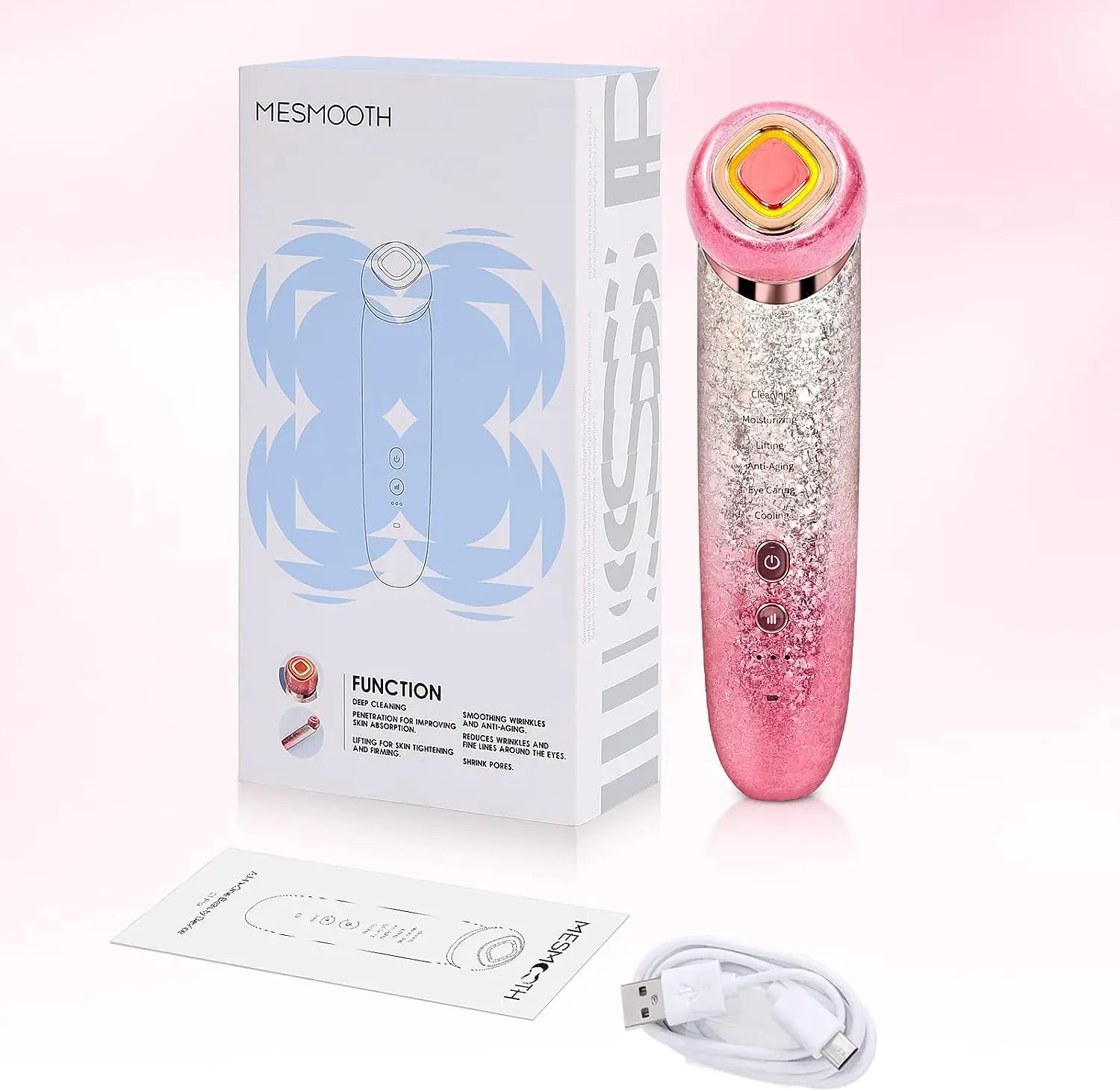 가정용 올인원 뷰티 디바이스 얼굴 관리 안티에이징 페이스 리프팅 타이트 주름 제거기