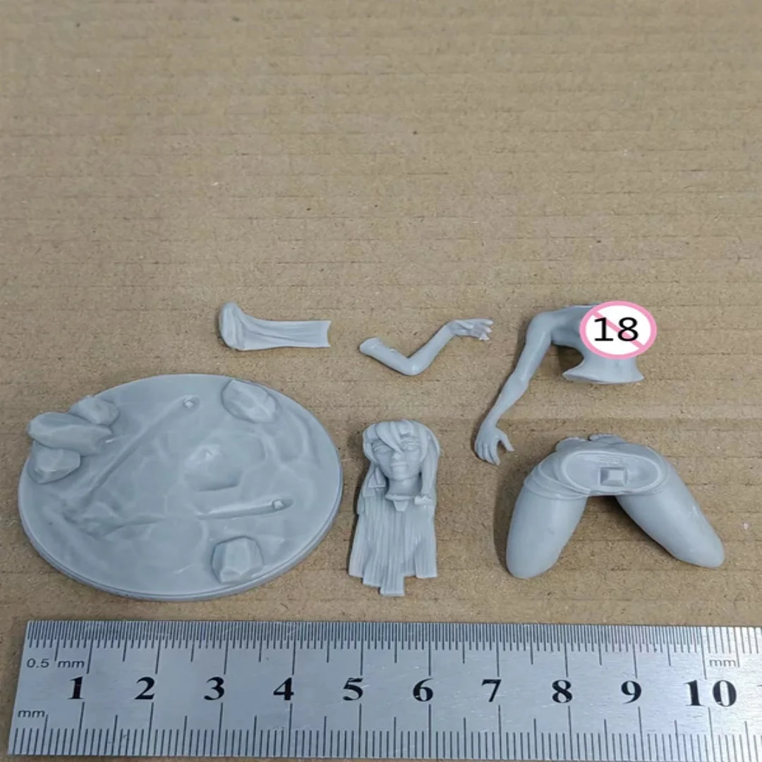 1/24 Schaal Hars beeldje Kida Nsfw DIY Twee versies Model Kit Ongemonteerd Ongeverfd Sculptuur speelgoed
