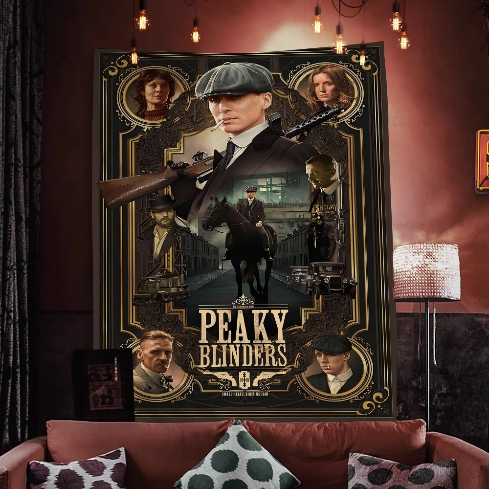 T-Thomas Shelby Anime Chart Tapestry Art Science Fiction Room Home Decor Cheap Hippie Wall Hanging