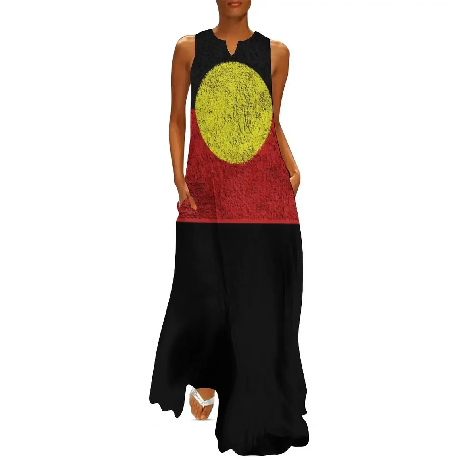 

Aboriginal Distressed Flag Long Dress womens clothing birthday dress for women luxury 2025 women clothes Dress