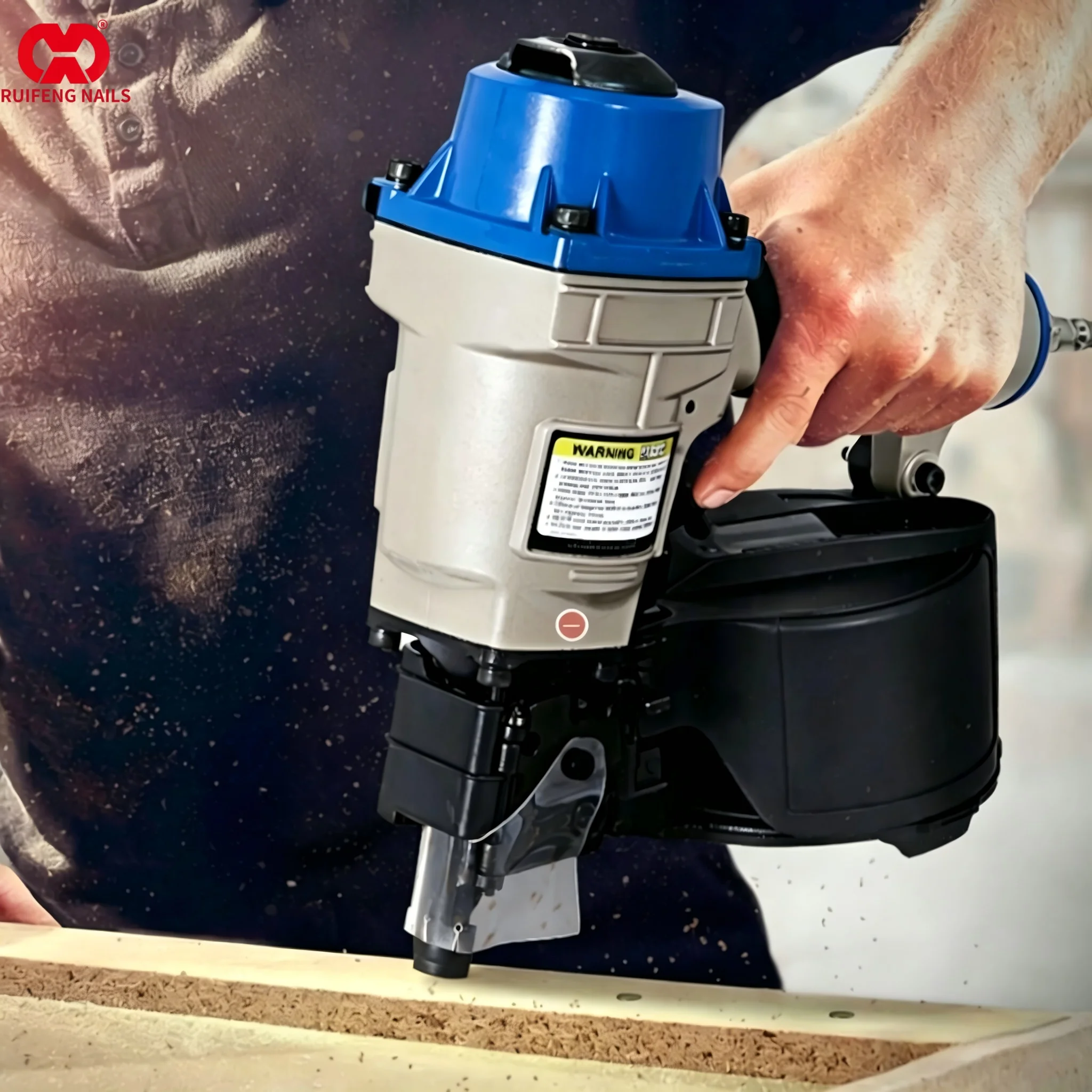 Ruifeng Nails CN55/CN70/CN80/C - đánh giá và giá Coil Roofing Nailer Pneumatic 15 Degree