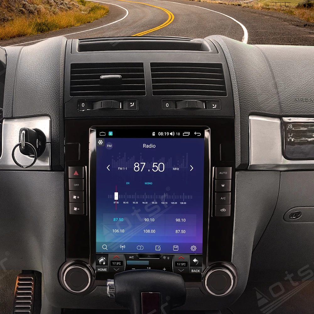 12+256GB For Volkswagen VM Touareg 2003-2010 Tesla style Android 15 Car Radio Player GPS Navi Auto Stereo Multimedia DSP Carplay
