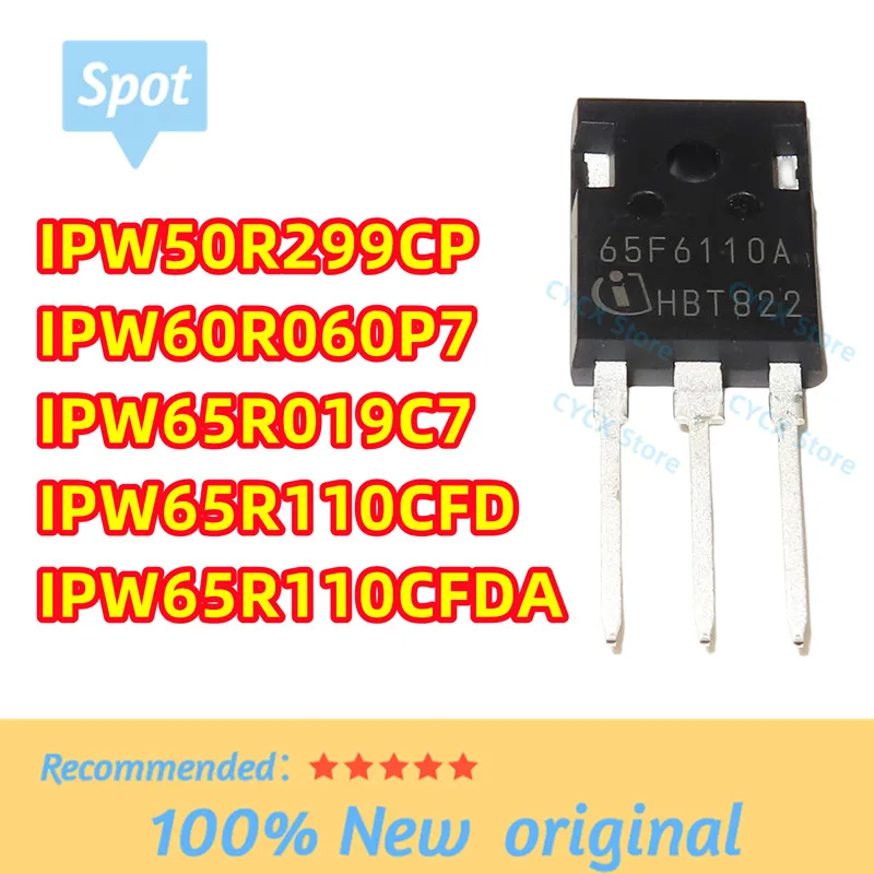 2PCS/LOT IPW50R299CP IPW60R060P7 IPW65R019C7 IPW65R110CFD IPW65R110CFDA IGBT TO247AC 100% New Original