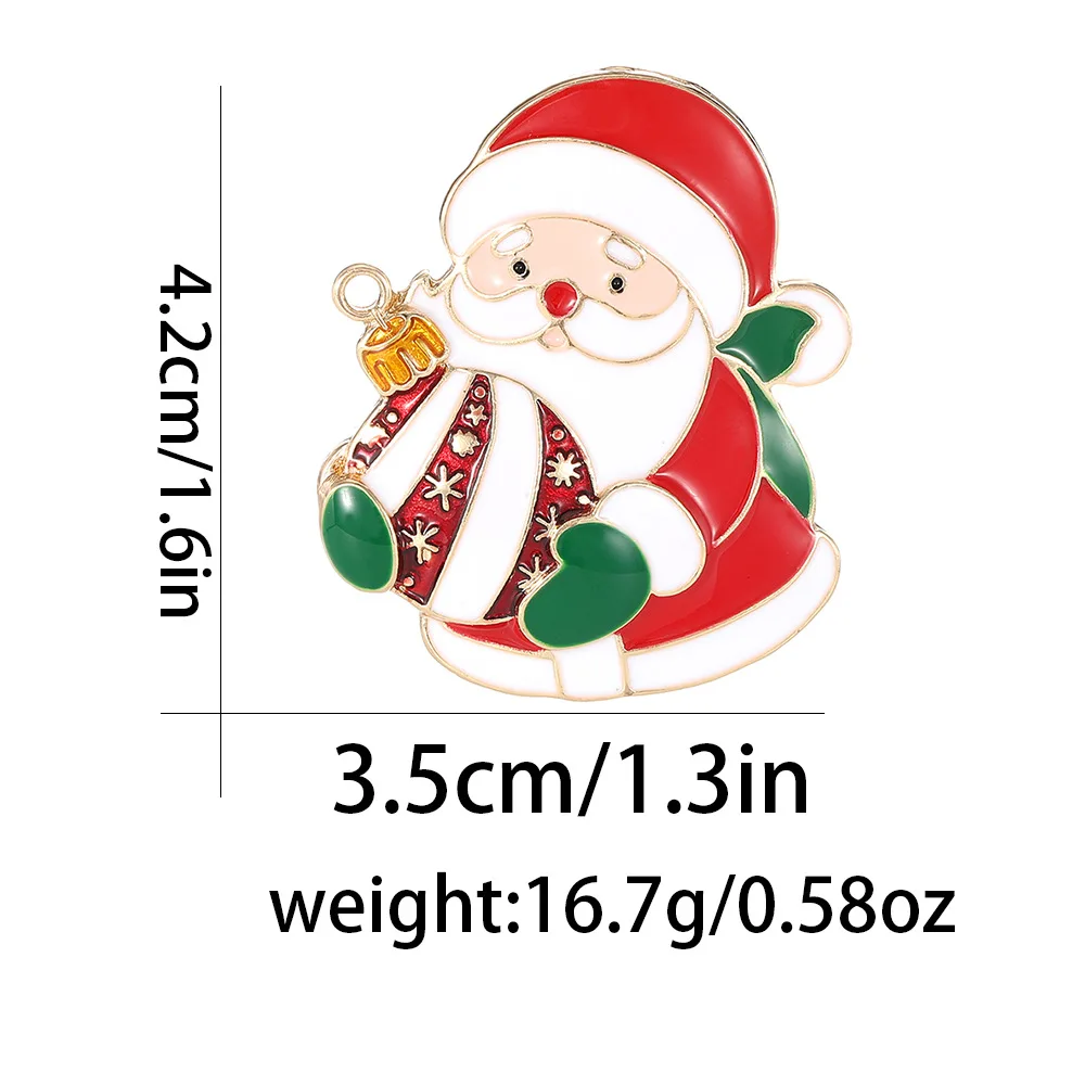 

Hot selling Christmas series brooch, fashionable personality, cute Santa Claus cartoon badge decoration
