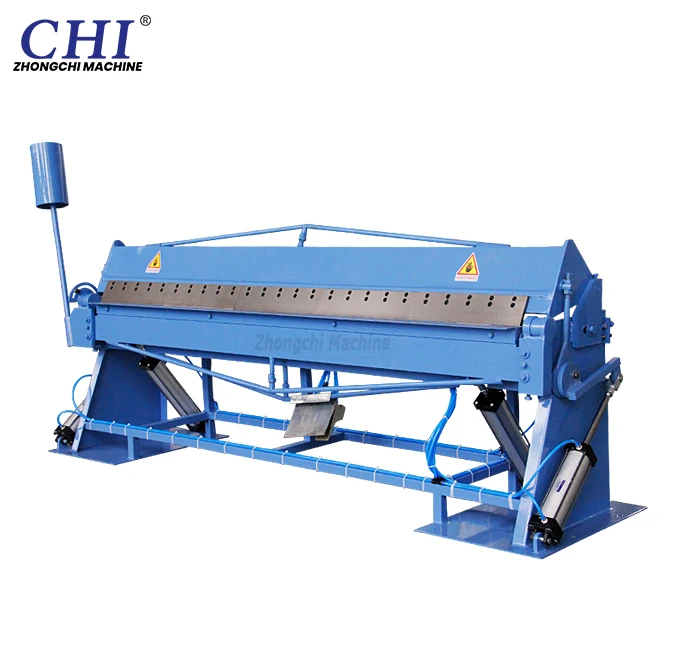 Small And Simple Half Tooth Folding Square Duct Making Machine Pneumatic Common Plate Folding Machine With Manual Operation