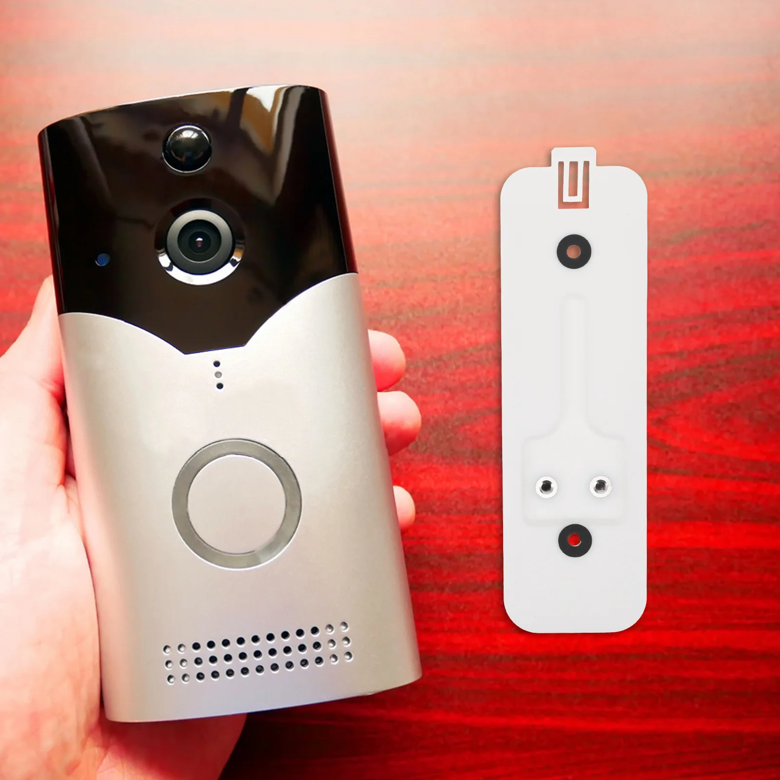 

2 set Doorbell Replacement White Video Mount Bracket Anti-Theft Plastic Video Doorbell Bracket Durable Sleek Design
