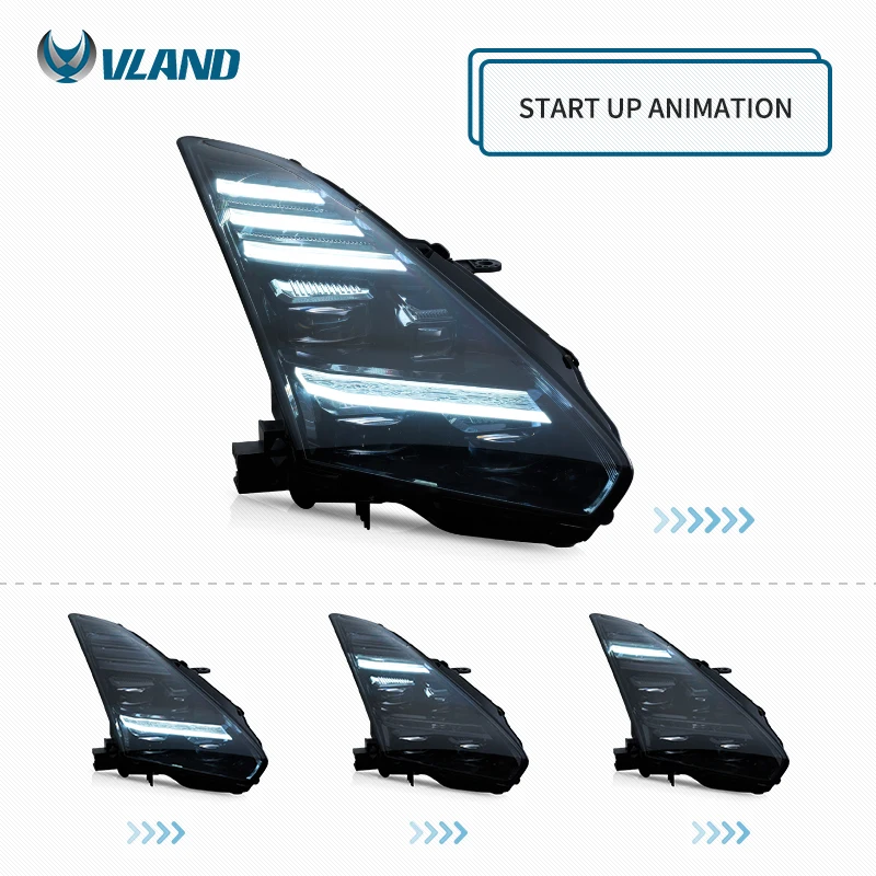 VLAND Manufacturer Assembly Full LED Day Running Light Accessori per auto R35 Faro 2008-2023 Luce LED modificata per Nissan GTR