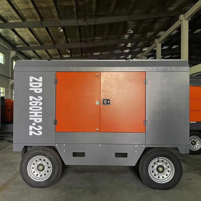 YG Customized Trailer Type Diesel Air Compressor Machine 20bar Mining Mobile Rotary Screw Air Compressors For Drilling Rigs