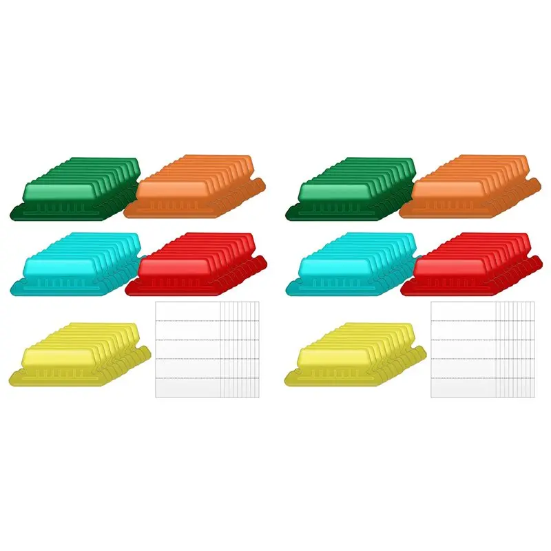 

100 Pieces Hanging File Folder Labels With 50 Inserts, 2 Inch For Hanging File Folder Labels Hanging File Labels A