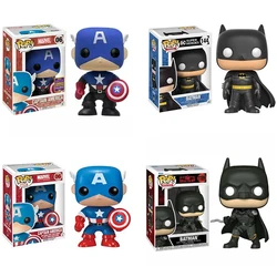 Funko POP MARVEL Captain America 06# Super heroes batman 144# Vinyl Dolls Action Figure Model Toys for Children Birthday Gift