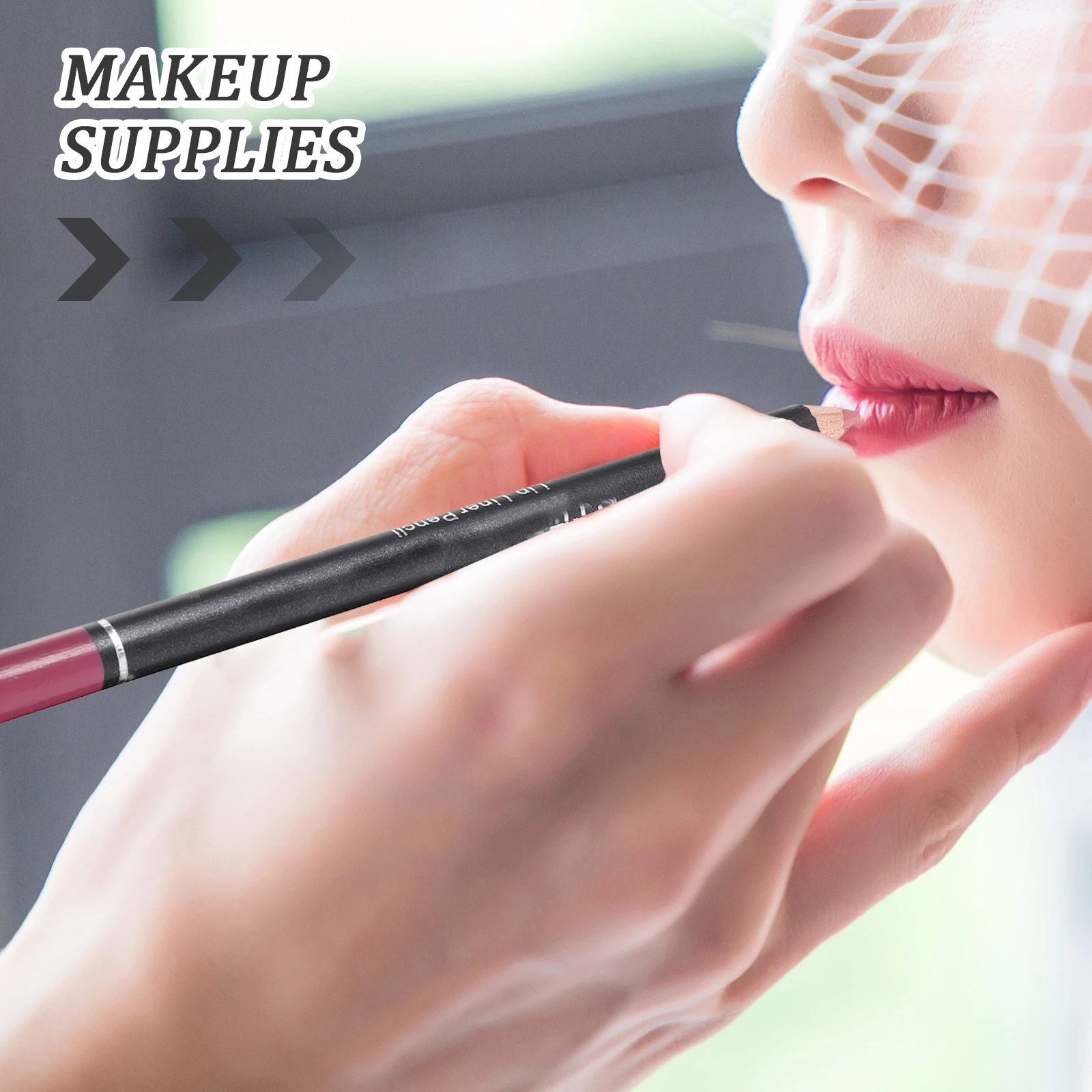 12 個のメイクアップリップライナーペンシルセットソフトで正確な防水めまいしないフルリップルック美容リップ整形ツールメイクアップ用品