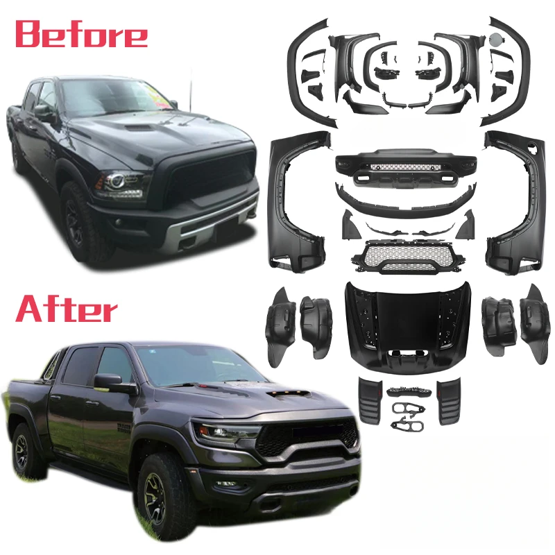 Car Exterior Body Kit Auto Spare Parts Fit Ram 1500 2013-2018