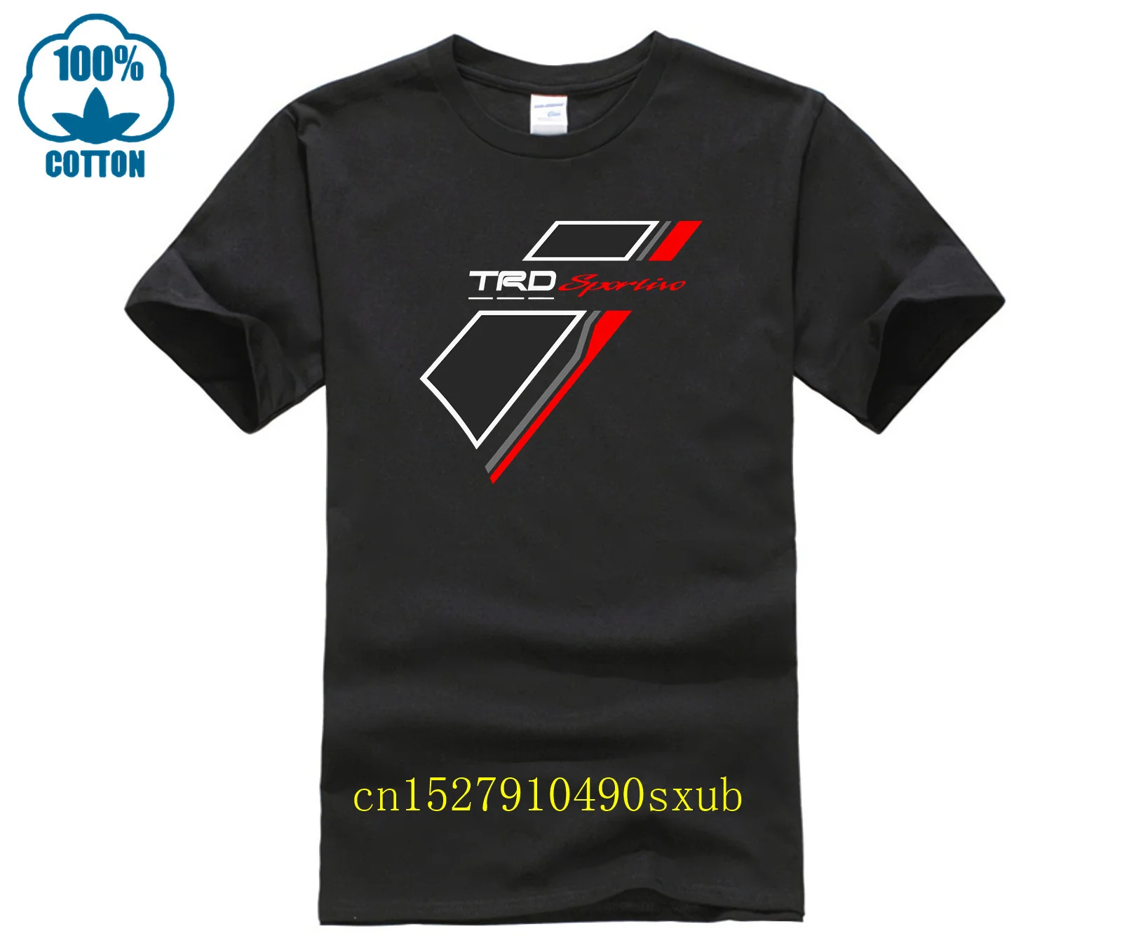 Спортивная футболка TRD спортивного гонка американский размер черная футболка M 3XL