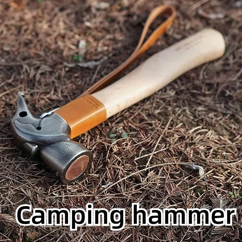 

Camping Hammer Stainless Steel Portable Hammers Professional Multi-purpose Tools Carpentry Handmade Tool Camping Accessories