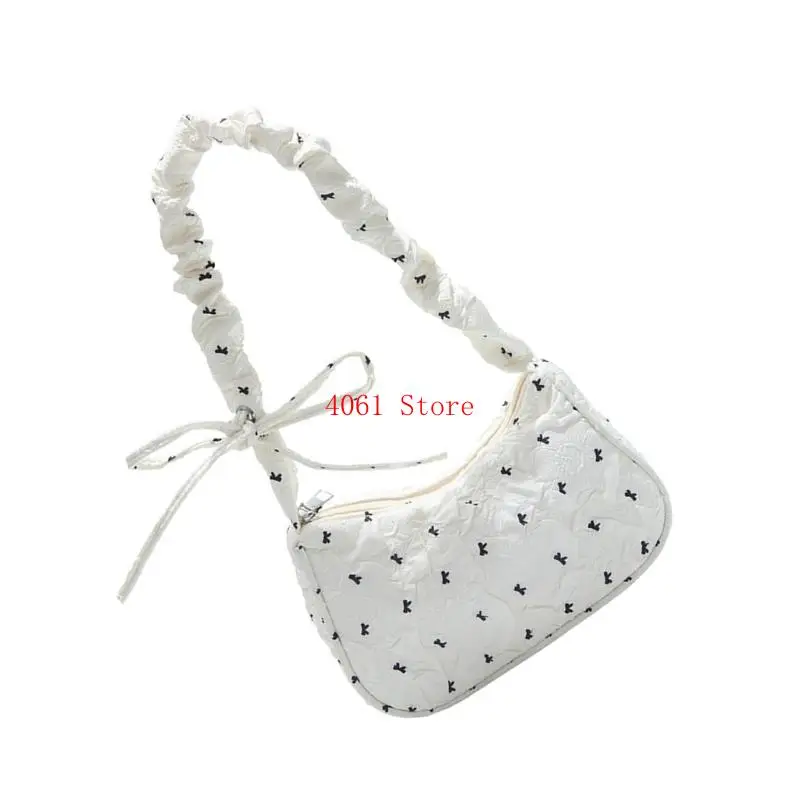 

Contemporary Underarm Bag Handbag Pleated Strap Multipurpose Use Practical