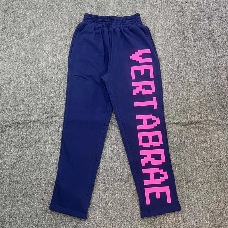 2024 Vertabrae Sweatpants 3D Letter Sports Casual Wash Pants