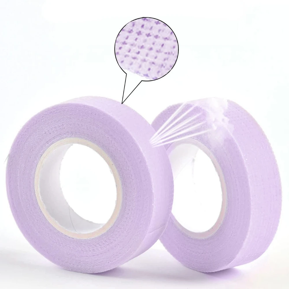 4pcs Eyelash Adhesive Tape Fabric Eyelash Extension Tape Breathable Micropore Fabric Tape for Eyelash Extension Supplies Eye Pad