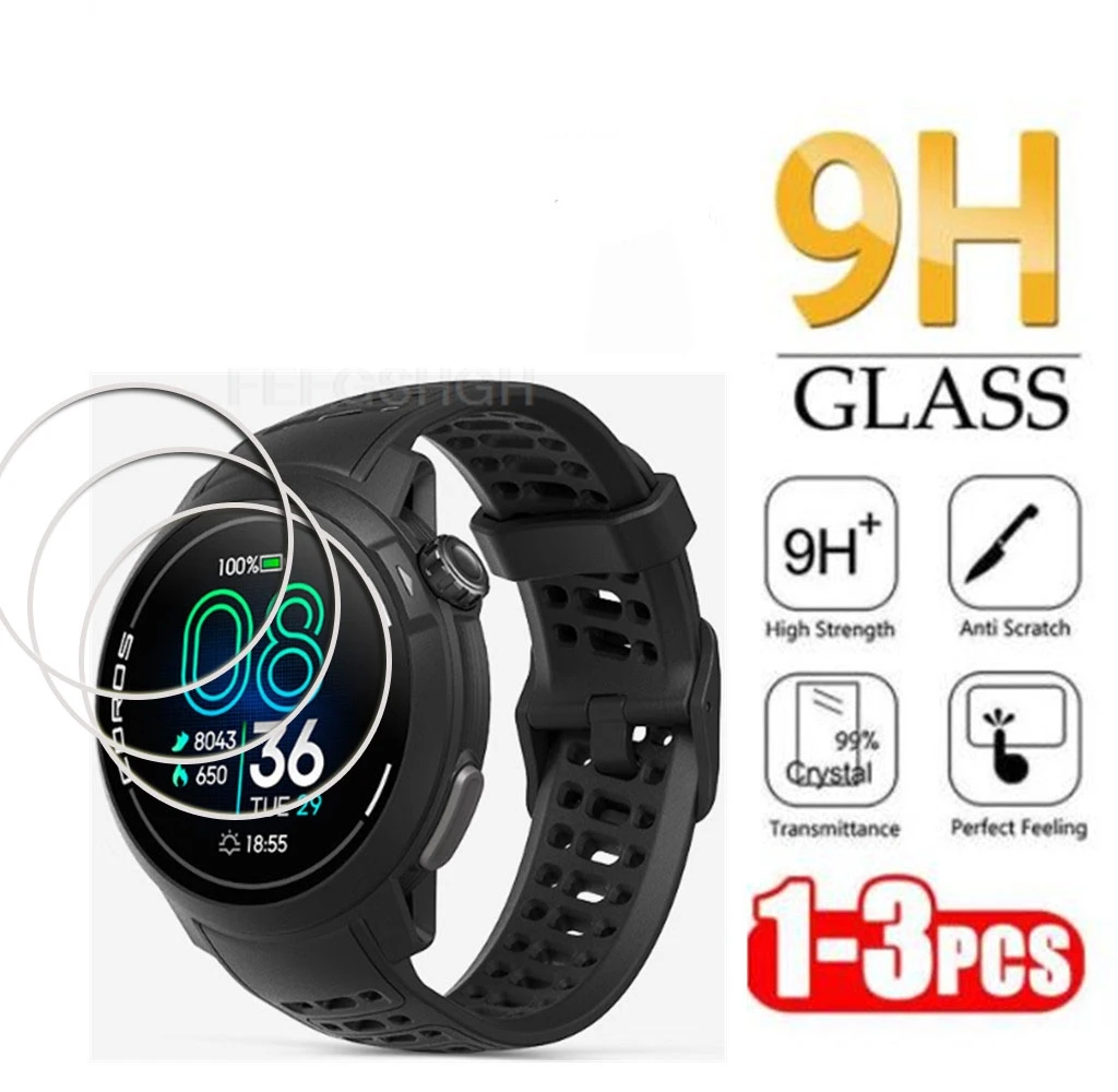 Para COROS Pace 3 2 APEX 42MM 46MM APEX2 Pro 2Pro Protector de pantalla de reloj inteligente de vidrio templado película 9H 2.5D