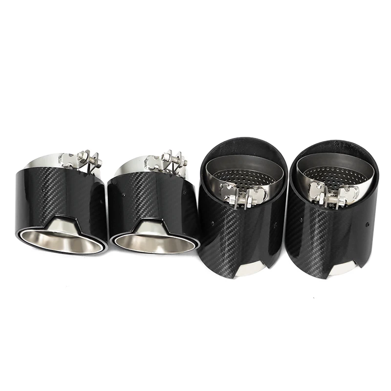 4pcs/lot Car Exhaust Tip For BMW X3M X4M F97 F98 M Performance Exhaust Pipe Direct Plug Muffler Tip Nozzle Tailpipe