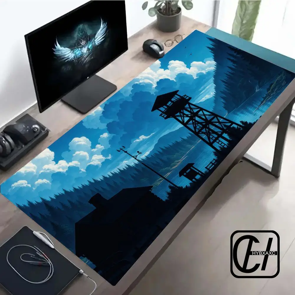 

Lake House Landscape Mouse Pad Computer Accessories Office Game Table Mats Rubber Anti-slip Gaming Keyboard Mousepad Desk Pads