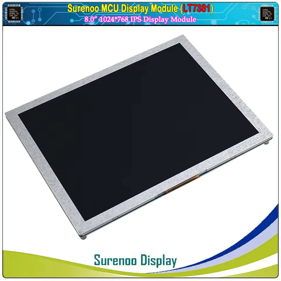 8.0" inch 1024*768 LT7381 MCU Parallel IPS TFT LCD Module Display Screen Monitor CTP Capacitive Touch Panel for Alientek STM32