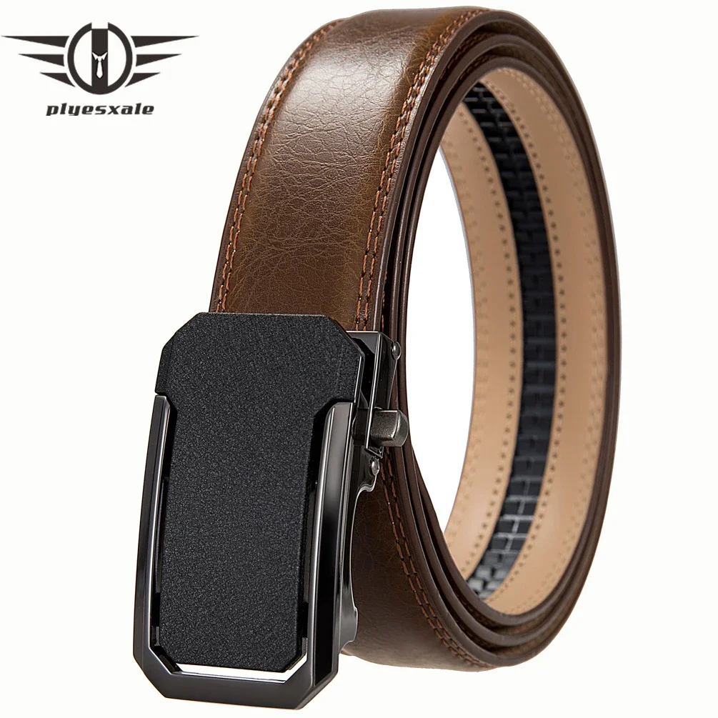 3.5cm New Mens Leather Belt Alloy Automatic Buckle Business Leisure Youth Middle-aged Elderly Belt Designer Belt for Men B1285
