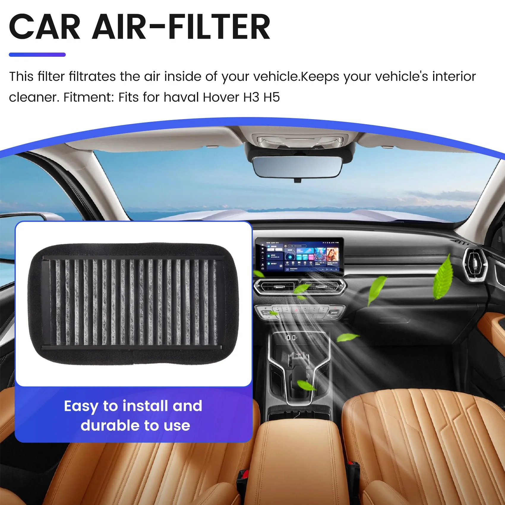 Cabin-Filter Air Conditioning-Filter for Great Wall Haval Hover H3 H5 Ft801C Engine Air-Filter_X01A