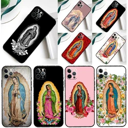 Virgen De Guadalupe Virgin Mary Phone Case For iPhone 16 15 11 12 13 14 Pro Max Mini X XS Max XR Plus SE2 Full Protection Cover