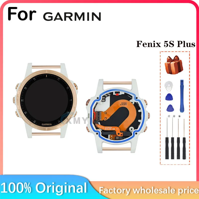 For Garmin Fenix 5S Plus brand new original LCD display screen parts replacement and repair