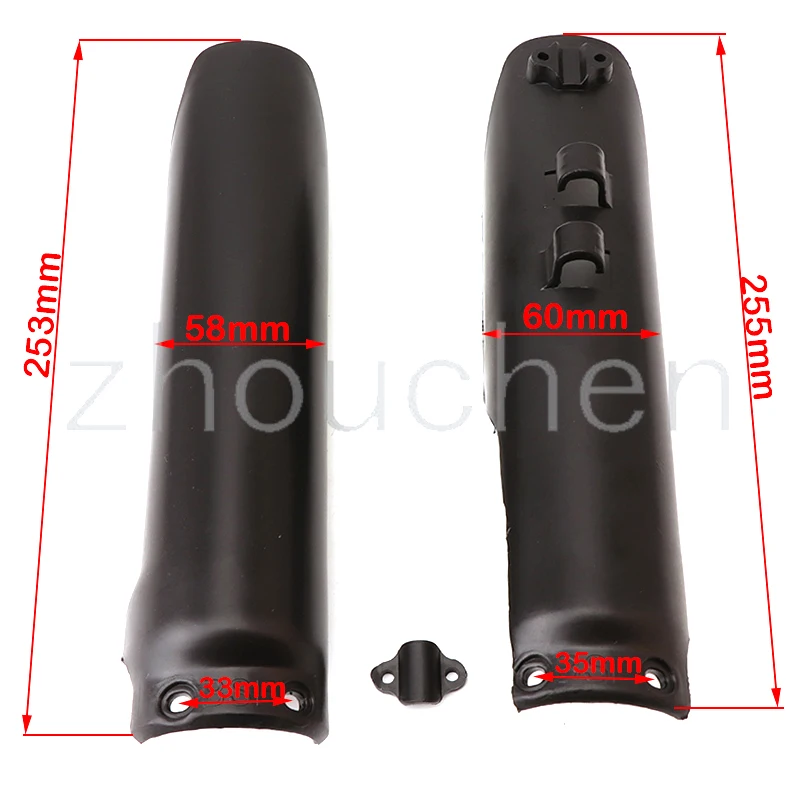 Motorcycle Front Fork Guard Cover Protectors Guards Plastic for TTR crf 50 crf70 klx110 BSE KAYO 110cc-160cc Dirt Pit Bike