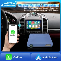 Wireless Carplay For Porsche/Panamera/Cayenne/Macan/Cayman/Boxster 911 PCM/CDR Android Auto AI Box Version Multimedia Module