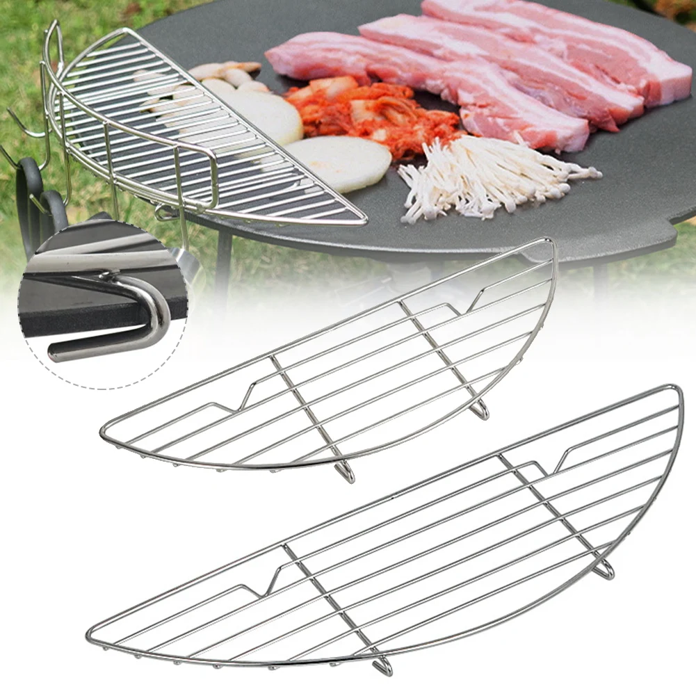 Non-Stick Baking Griddle Anti-scorch High Temperature Barbecue Grid Mesh Pad For Outdoor Camping Bbq Tools For Camping Hiking