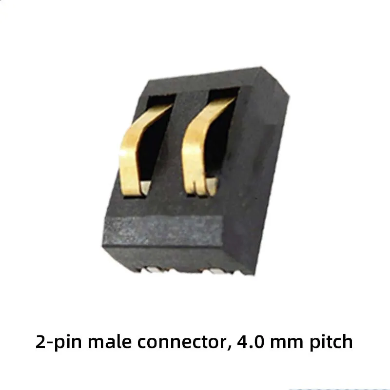 10PCS Connector spring contact pitch 4.0mm Charging dock/battery holder gold-plated contacts 2P, 3P, 4P, 5P, 6P