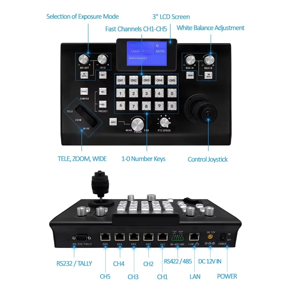 Joystick controller for broadcast live broadcast