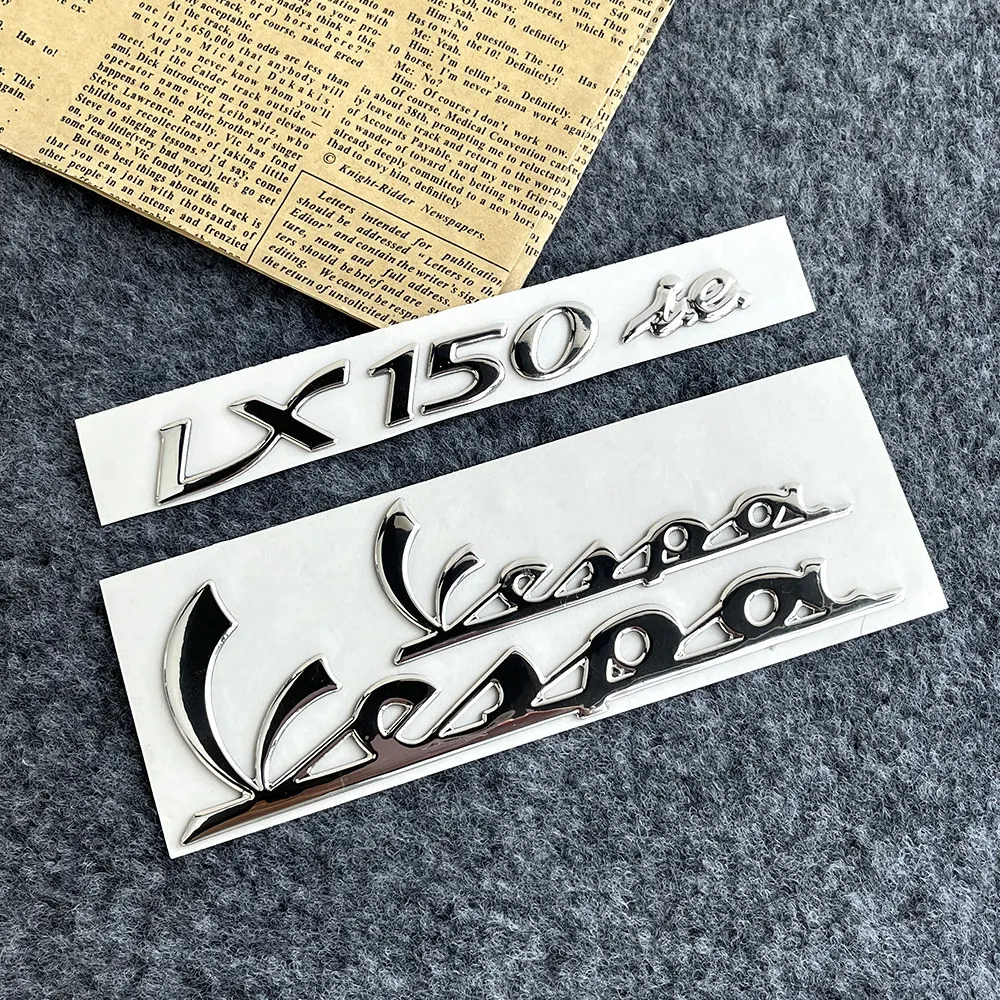3D PVC Motorrad-Emblem Aufkleber Kraftstofftank Rad-Dekor Sticker für Vespa LX150 LX LXV S 125 Roller DIY Zubehör