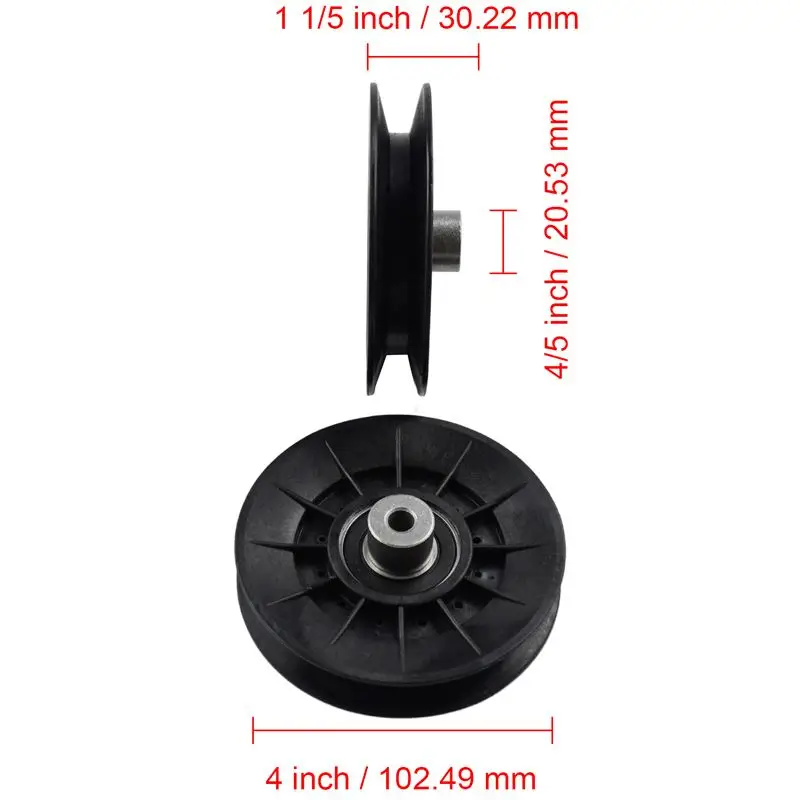 2Pcs V-Idler Pulley AM138080 AUC11238 AM134502 Compatible with John Deere Mowers X300 X300R X304 X305R X310 X320 X324 X330 X340