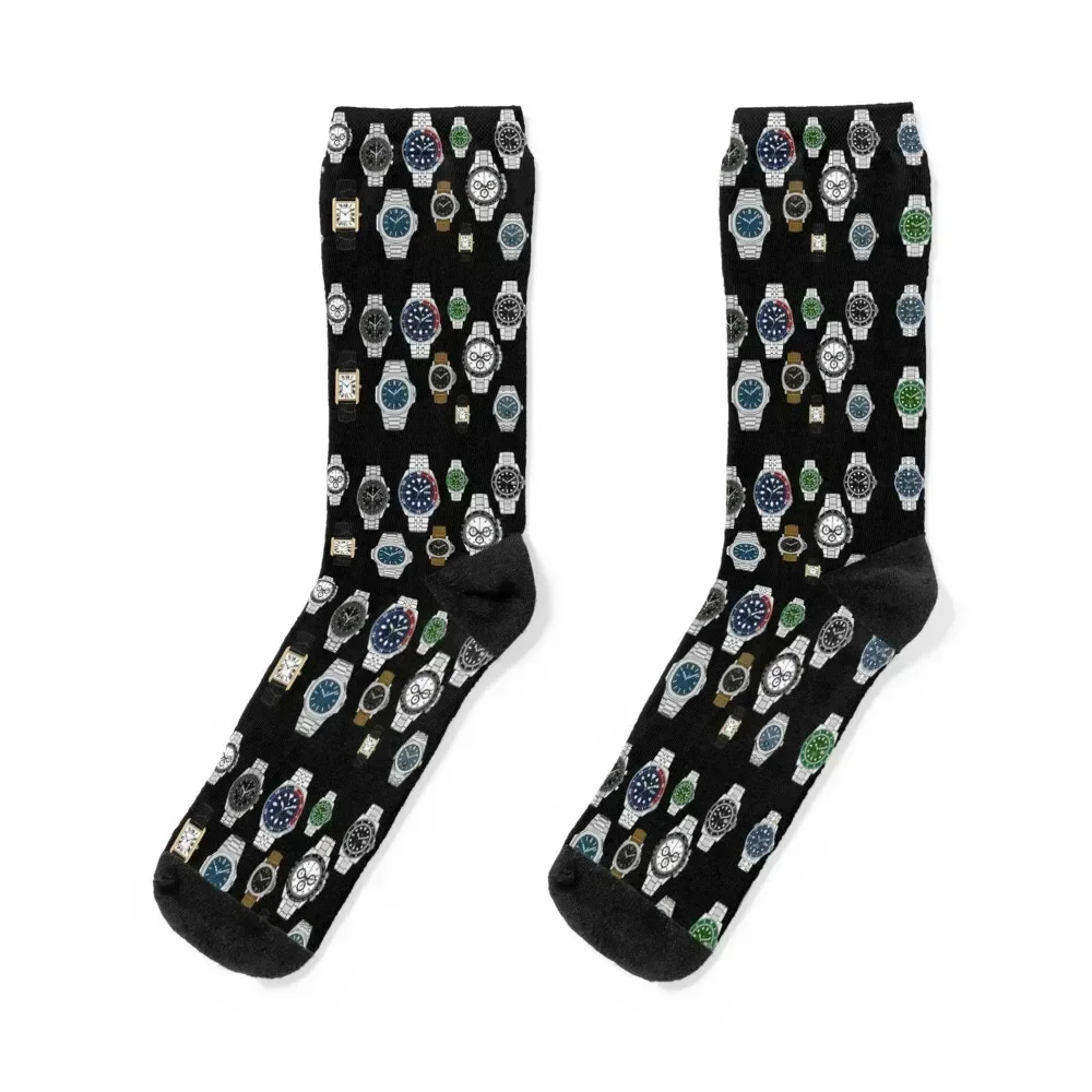 Luxury Watches Socks funny gift christmas gift gym Male Socks Women's