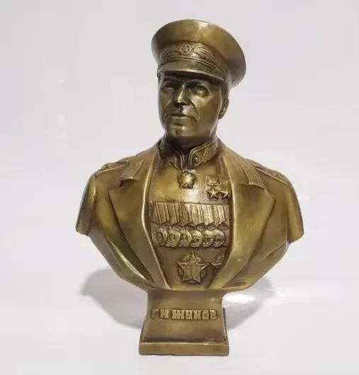 Латунная статуя портрета головы Жуков Костянтиновича