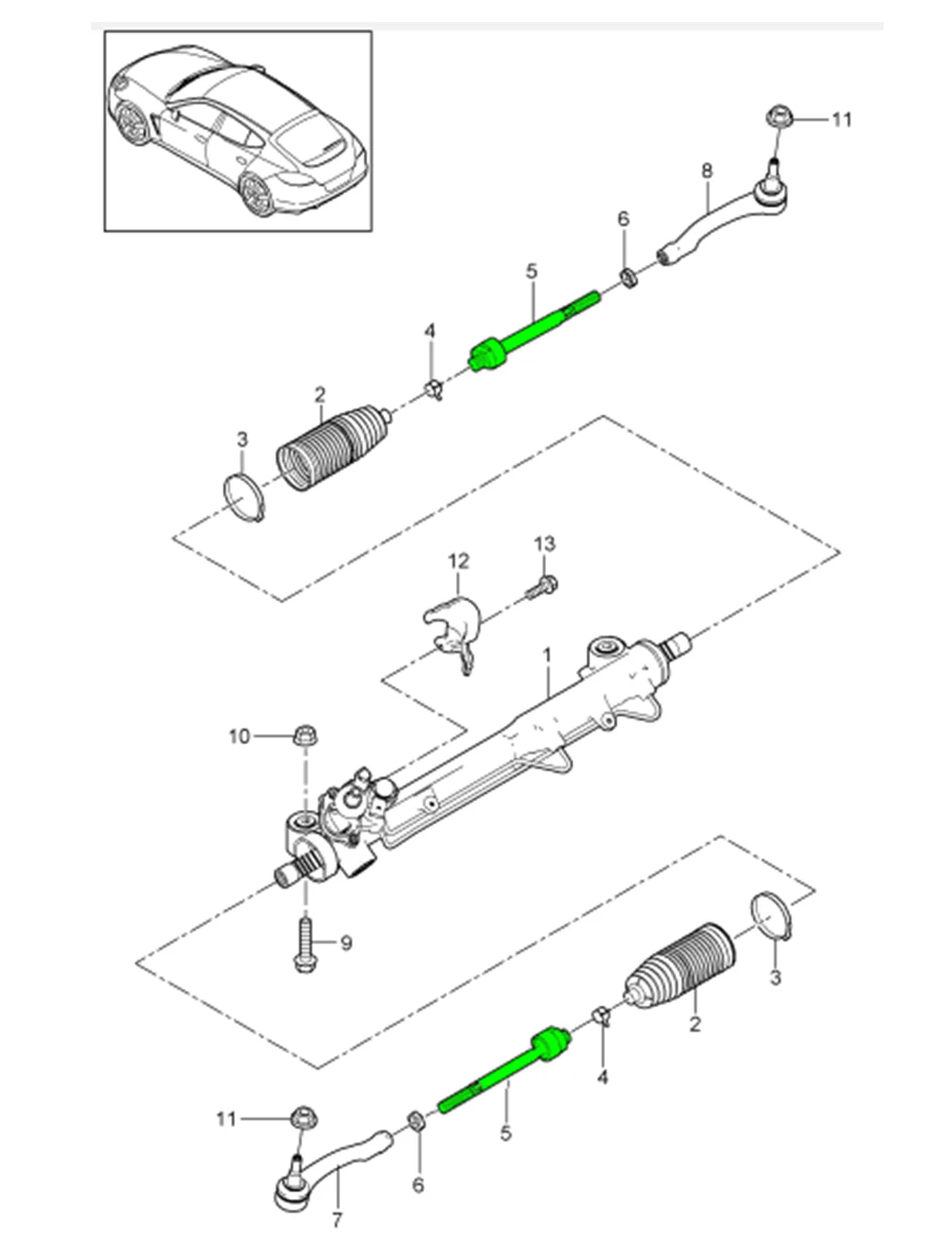 OE 97034713300-Barre Stabilisatrice Avant, Rotule Intérieure, Pièces Automobiles de Haute Qualité pour PORSCHE PANAMERA 970 2010-2016