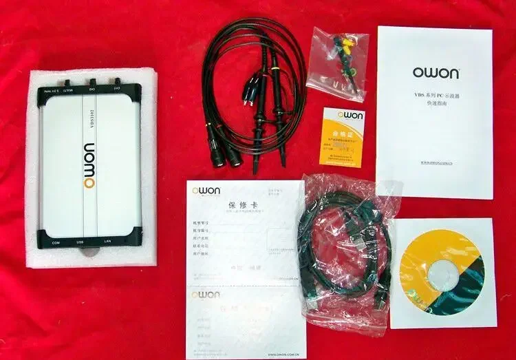 OWON VDS1022 USB Digital Storage PC  Oscilloscope 25MHz 2+1 Ch 100MSa/S