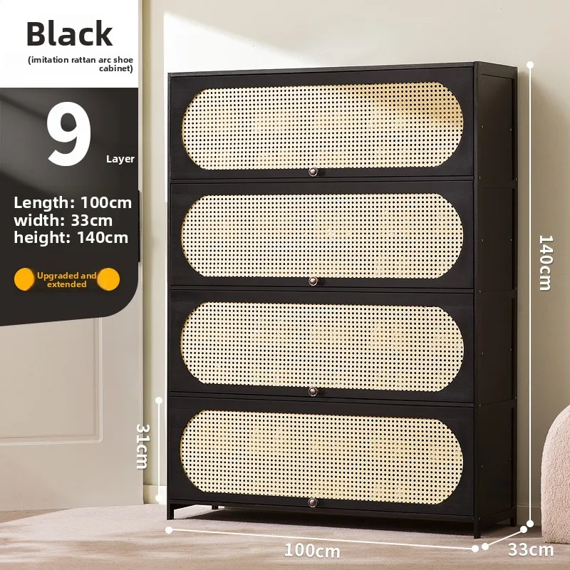 

Firm Shoe Cabinet Creative Entrance Cabinet Entrance Door Living Room Locker Storage Integrated Dust-proof Shoe Rack