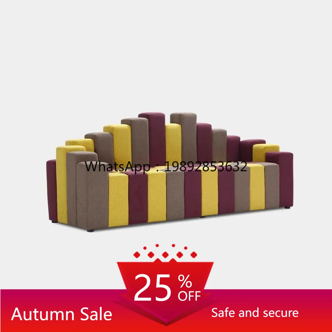 

LYY Sheet Music Piano Shaped Sofa Dopamine Creative Fashion Furniture Living Room Mall Fabric Sofa